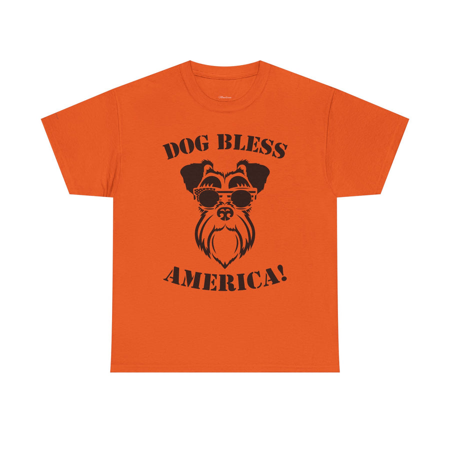 Dog Bless America Tee, Funny Dog Lover Shirt, Pet Owner Gift, Unisex Graphic Tee, Animal Lover Apparel, Casual Cotton T-Shirt