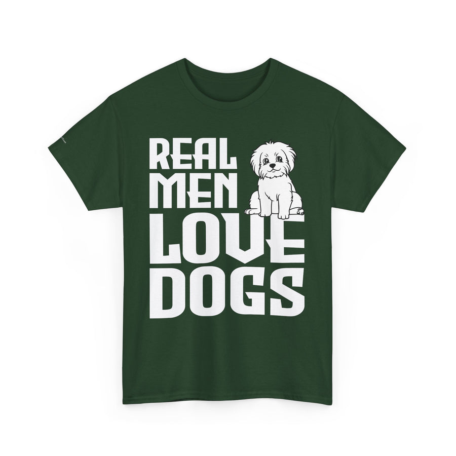 Real Men Love Dogs Tee, Unisex Pet Lover T-Shirt, Dog Dad Gift, Funny Animal Shirt, Casual Wear, Dog Lover Apparel