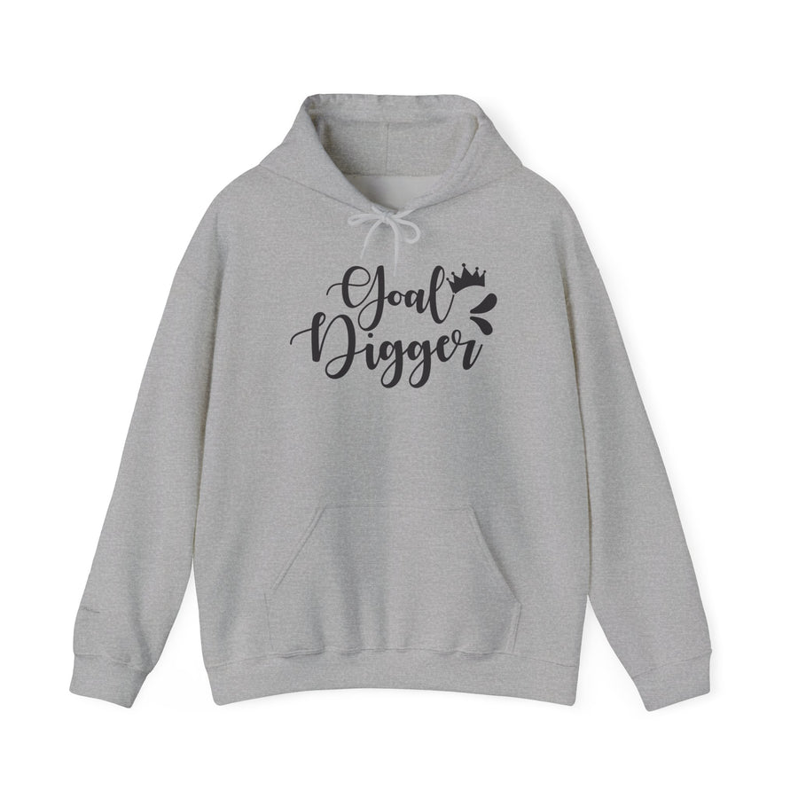 Goal Digger Motivational Hoodie | Unisex Heavy Blend Sweatshirt | Gift for Entrepreneurs, Students, Inspiration, Self-Love, Goals