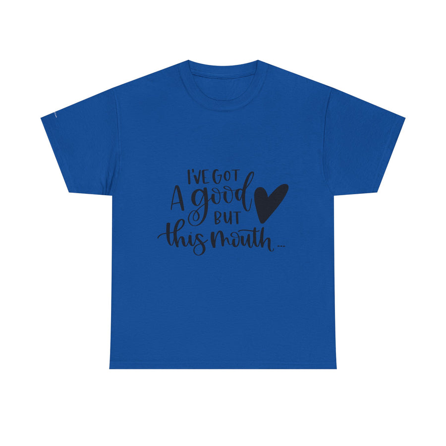 Funny Quote Tee with Heart, Unisex Heavy Cotton Shirt, Casual Wear, Gift for Friends, Birthday, Humor, Everyday Apparel