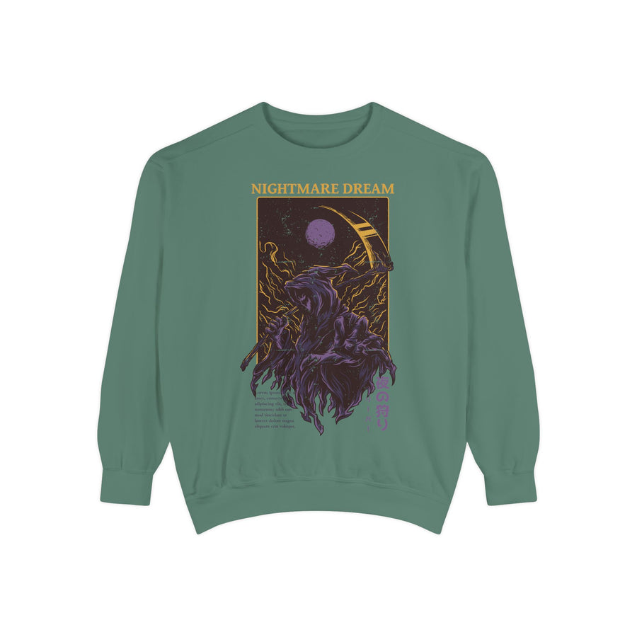 Nightmare Dream Unisex Sweatshirt, Cozy Graphic Pullover, Fall Fashion, Gift for Dreamers, Casual Lounge Wear