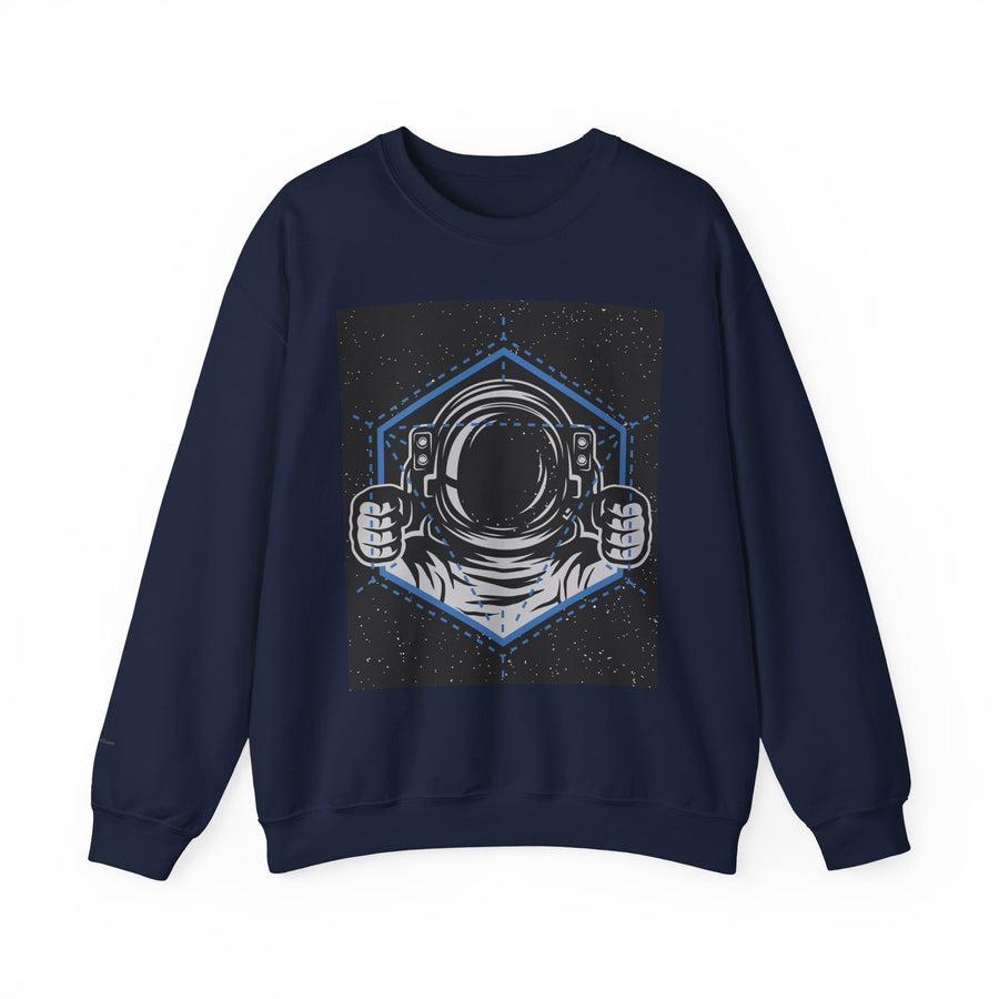 Cosmic Vibes Sweatshirt | Unisex Space Themed Crewneck | Perfect for Astronaut Lovers, Unique Gift, Casual Wear, Cozy Style