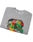Vibrant Unisex Crewneck Sweatshirt with Unique Artwork, Cozy Gift for Art Lovers, Statement Apparel, Ideal for Casual Wear, Unisex Sweater