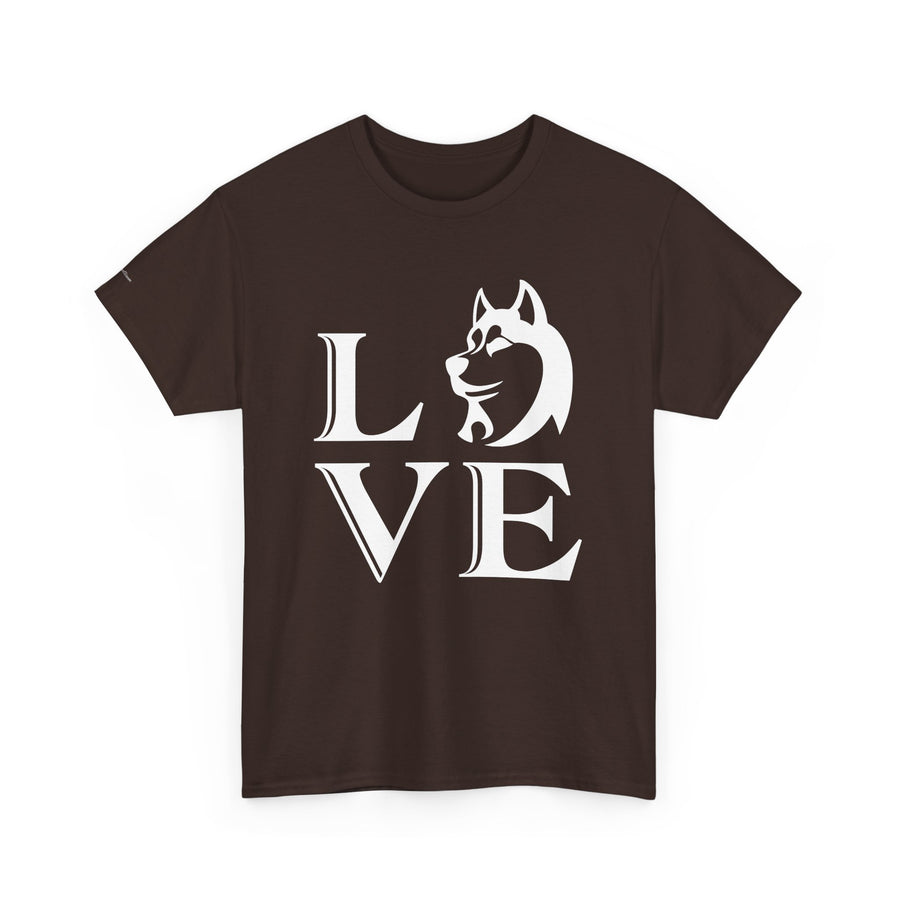 Stylish Dog Lover Tee | Unisex Cotton Shirt with 'LOVE' Design, Pet Gift, Birthday Gift, Casual Wear, Dog Mom, Animal Lover