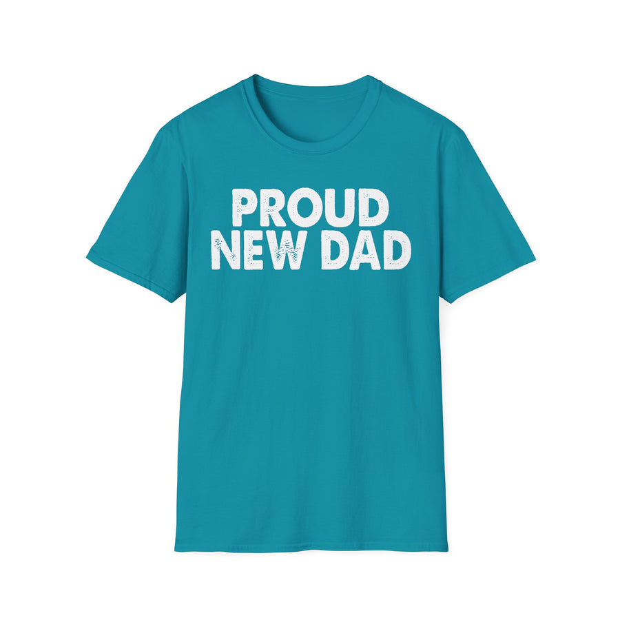 Black PROUD NEW DAD T-Shirt