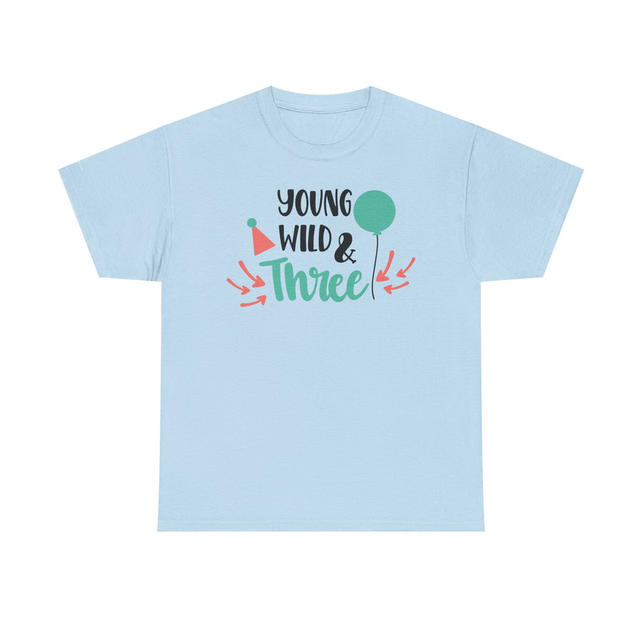 Young, Wild & Three Unisex Tee | Birthday Party Shirt, Kids Celebration Outfit, Fun Graphic Tee, Unisex Cotton T-Shirt, Playful [...]
